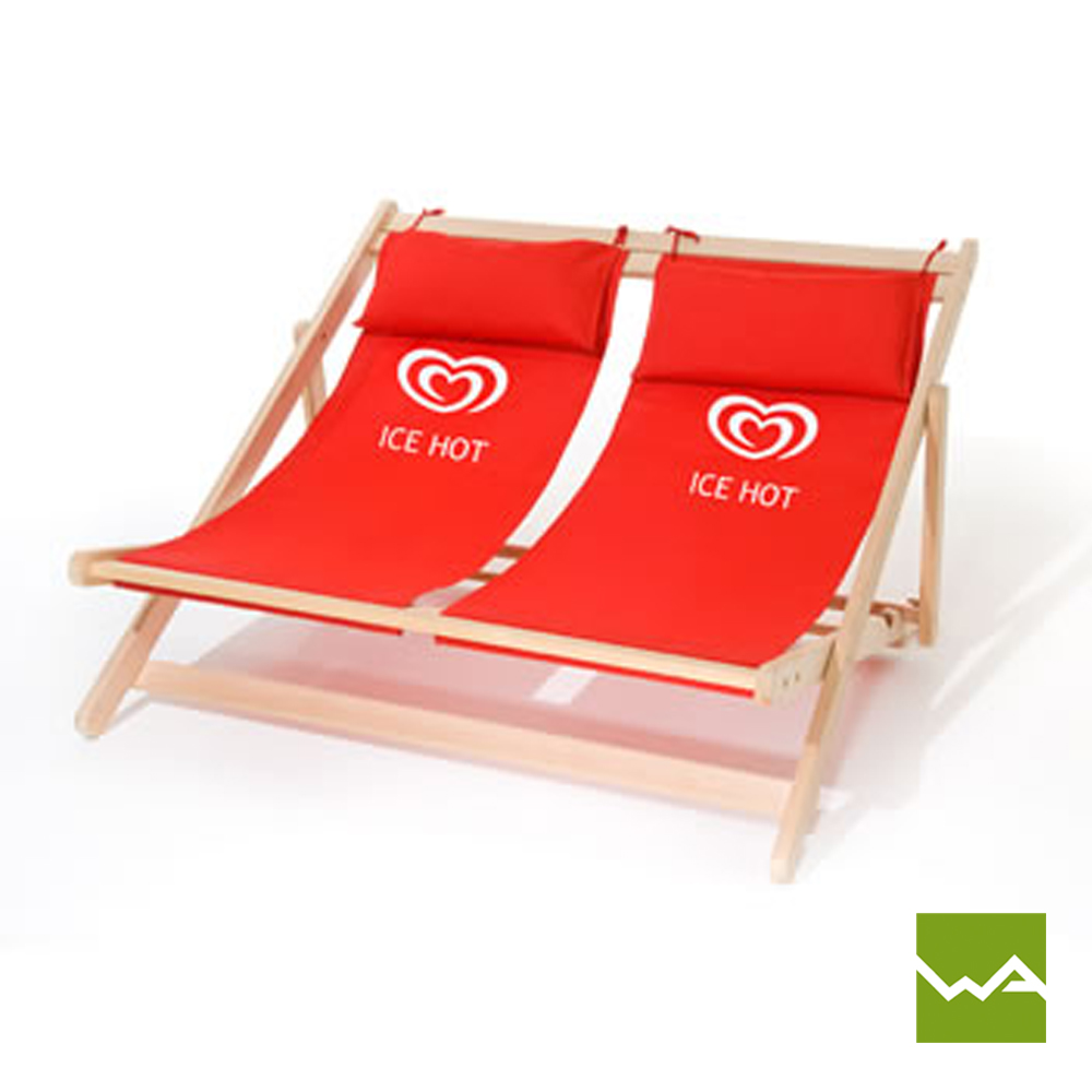 Doppel Liegestuhl - bedruckbar, hochwertig & preiswert!