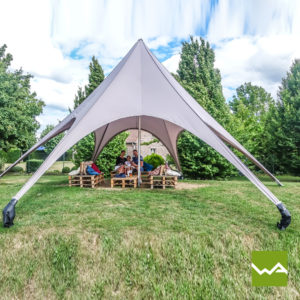 Star Tents mit Aluminium Mast 10