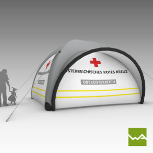 Emergency Tent - Pneu Werbezelt Rotes Kreuz