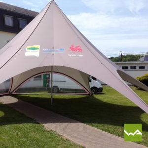 Star Tent mit Aluminium Mast 4