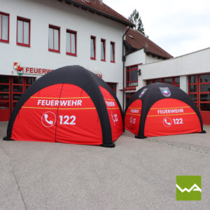 Emergency Tent - Pneu Werbezelt Feuerwehr 2