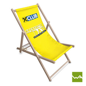 Deck Chair bedruckt Raiffeisen Club