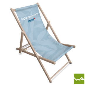 Deck Chair bedruckt Sparkasse