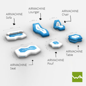 Luftdichte Sitzgelegenheiten - Airmachine Furniture