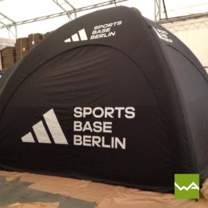 Aufblasbares Werbezelt und Pneu Sitzmöbel Adidas Sports Base Berlin 20
