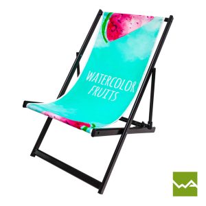 Aluminium Liegestuhl - Watercolor Fruits 2