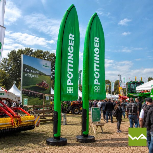 Aufblasbare PNEU Beachflags - Poettinger