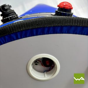 Aufblasbare PNEU Werbesaeule - AIRFLEX - Schalter und Buchse - Akkubeleuchtung