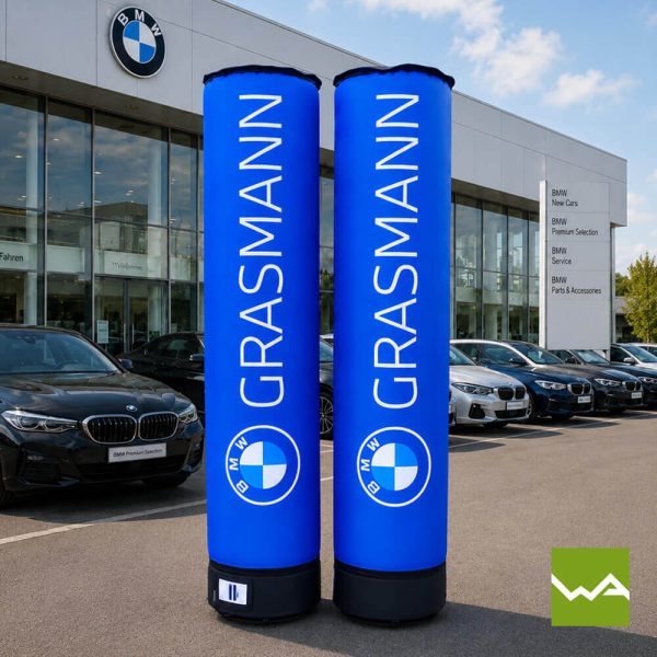 Aufblasbare Werbesäule & Leuchtsäule - BMW Grasmann
