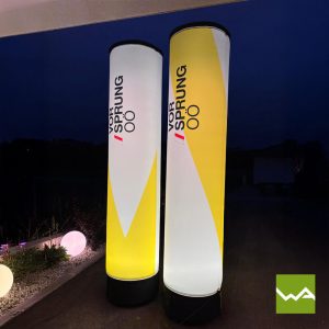 Aufblasbare Werbesaeulen - Vorsprung OOE