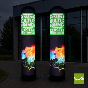 Aufblasbare und Luftdichte PNEU Saeulen - AIRMACHINE Quick Up - Giessener Kultur Sommer