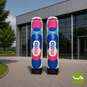Aufblasbare und Luftdichte PNEU Saeulen - AIRMACHINE Quick Up - MELO Radio