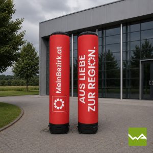 Aufblasbare und Luftdichte PNEU Saeulen - AIRMACHINE Quick Up - Mein Bezirk