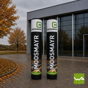 Aufblasbare und Luftdichte PNEU Saeulen - AIRMACHINE Quick Up - Moosmayr