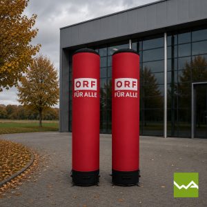 Aufblasbare und Luftdichte PNEU Saeulen - AIRMACHINE Quick Up - ORF