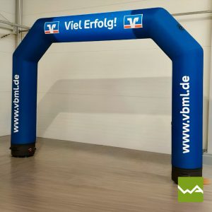 Aufblasbarer Torbogen - Volksbank
