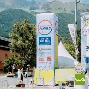 Aufblasbarer Turm Sport Finals Austria 2