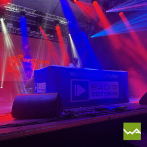 Aufblasbares DJ Pult Radio Cottbus 2