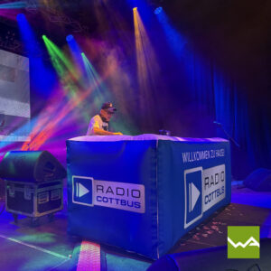 Aufblasbares DJ Pult Radio Cottbus