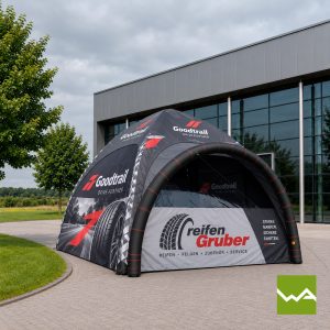 Aufblasbares PNEU Eventzelt Airflex - Reifen Gruber