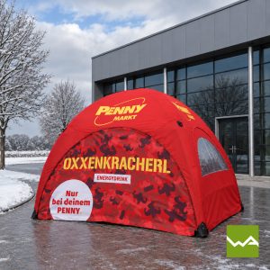 Aufblasbares PNEU Messezelt Airmachine - Oxxenkracherl