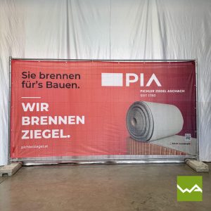 Bauzaunbanner - Pichler Ziegel