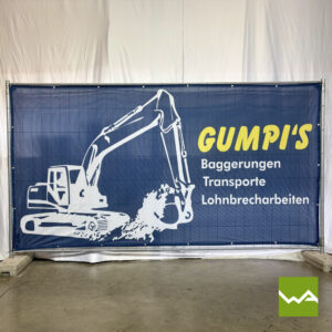 Bauzaunbanner PolyesterMesh Gumpis