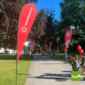 Beachflag Drop - Bezirksrundschau