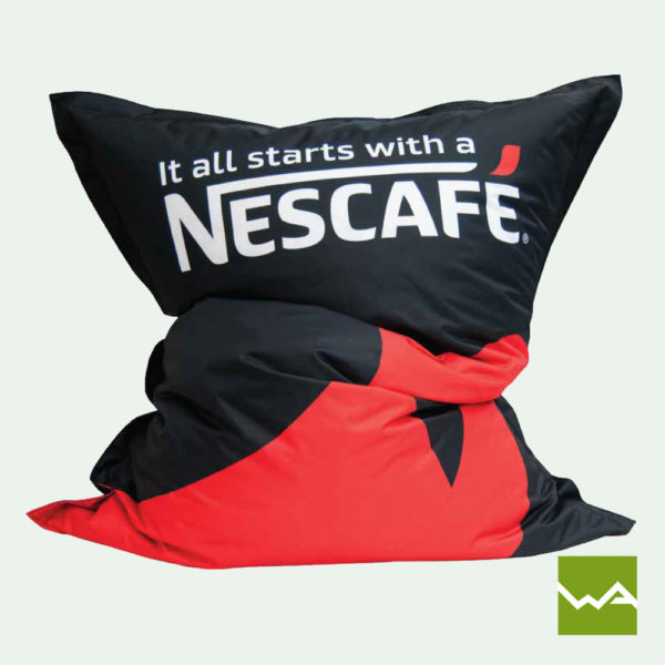 Sitzkissen Original - Sitzsack bedruckt Nescafe