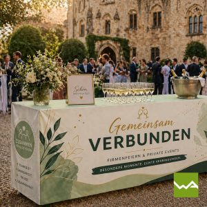 Bierzeltgarnitur Hussen - Biertischhussen Hochzeit
