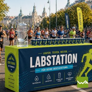 Bierzeltgarnitur Hussen - Biertischhussen Labstation Marathon