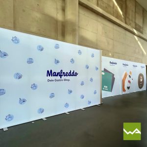 Bigledup Messewand - Manfreddo