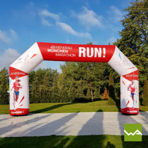 Aufblasbarer Werbebogen Generali München Marathon