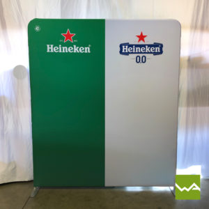 Werbewand mit Textilspannbezug - Heineken