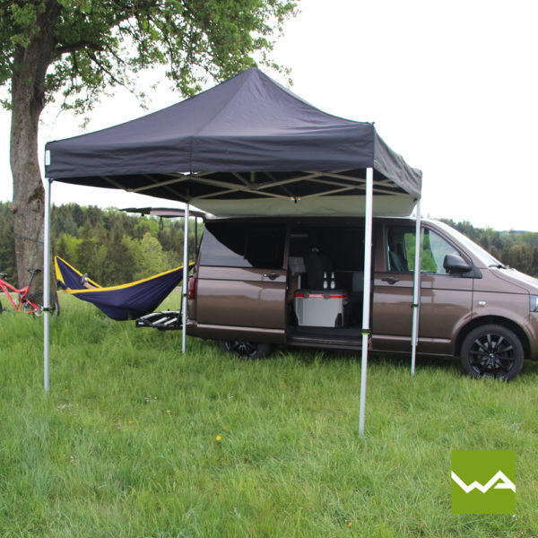 VW Bus Vorzelt Camping Titelbild