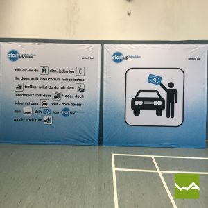 Textilfaltdisplay - Fahrschule Start up 3