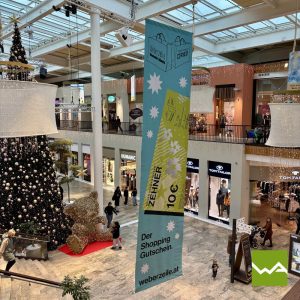 Deckenfahnen - Weberzeile