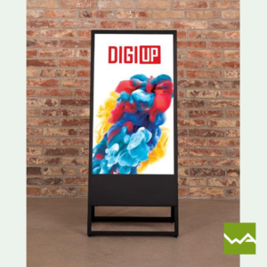 Digi Up Stand in der Farbe schwarz Vorderansicht