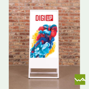 Digi Up Stand in der Farbe Weiß Vorderansicht