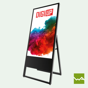 Digitaler Kundenstopper & Aufsteller - Digital Signage - DIGIUP Stand