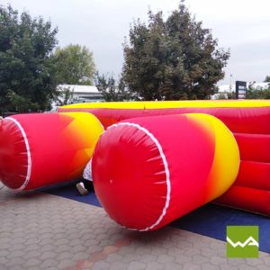 Inflatable Quader für Hargassner 5x4,5x1,5 Meter Unteransicht