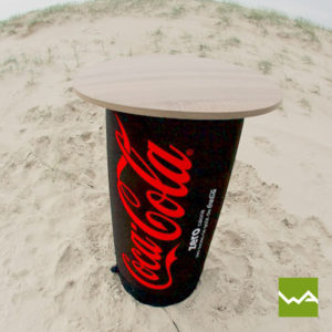 Hocker Table Coca Cola