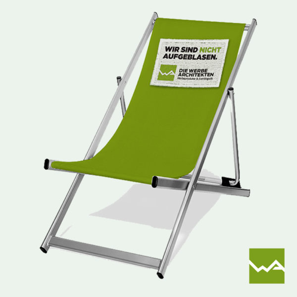 Liegestuhl ALU - hochwertig und nach Kundenwunsch bedruckt