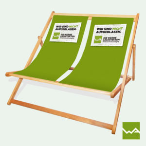 Doppel Liegestuhl PRO - bedruckbar, hochwertig & preiswert!