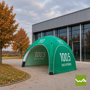 Luftdichtes Messezelt Airmachine - 100,5 Hitradio