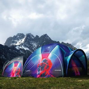 Luftdichtes Messezelt Airmachine PRO Tunnel und Visor 2