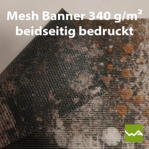 Bauzaunbanner - Mesh Banner 340g Beidseitig Bedruckt