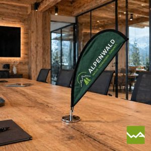 Mini Beachflag im Alpenwald Konferenzraum