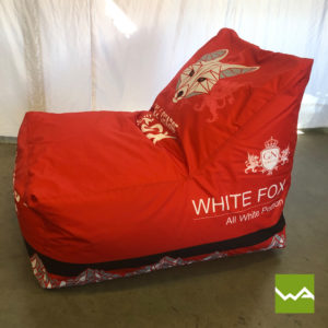 Beanbag Chair White Fox