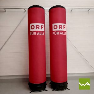 Pneumatische Werbesaeulen - ORF